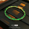 Wholesale Women's Geometric Zircon Buckle Bracelet With Real Gold Electroplated Light Luxury And High Sense Style