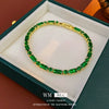 Wholesale Women's Geometric Zircon Buckle Bracelet With Real Gold Electroplated Light Luxury And High Sense Style