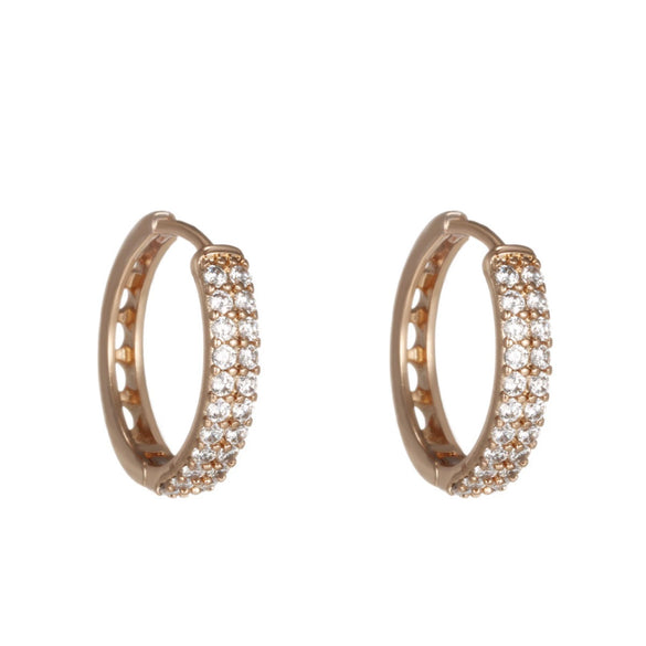 Wholesale Women's Geometric Zircon Earrings With Electroplating