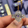 Wholesale Women's Geometric Zircon Fashion Ring Copper Material Light Luxury Style