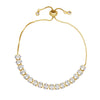 Wholesale Women's Geometric Zircon Inlaid Copper Bracelet
