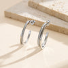 Wholesale Women's Geometric Zircon Multi Circle Stainless Steel And 925 Silver Electroplated Earrings With Original Design