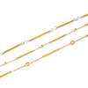 Wholesale Women's Geometric Zircon Necklace In Stainless Steel And Titanium Steel With Pvd Furnace Vacuum Real Gold Plating