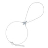 Wholesale Women's Geometric Zircon S925 Silver Chain Bracelet Simple Multilayer Combination Finger Jewelry