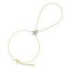 Wholesale Women's Geometric Zircon S925 Silver Chain Bracelet Simple Multilayer Combination Finger Jewelry
