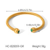 Wholesale Women's Geometric Zircon Stainless Steel Bracelet