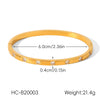 Wholesale Women's Geometric Zircon Stainless Steel Bracelet
