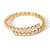 Wholesale Women's Geometric Zircon Stainless Steel Bracelet