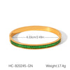 Wholesale Women's Geometric Zircon Stainless Steel Bracelet