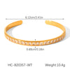 Wholesale Women's Geometric Zircon Stainless Steel Bracelet