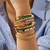 Wholesale Women's Geometric Zircon Stainless Steel Bracelet