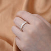 Wholesale Women's Geometric Zircon 925 Sterling Silver Diamond Ring Hand Jewelry