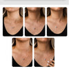 Wholesale Women's Geometric Zircon 925 Sterling Silver Flash O Chain Necklace With Electroplating