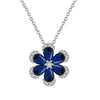 Wholesale Women's Geometric Zircon 925 Sterling Silver Flash O Chain Necklace With Electroplating