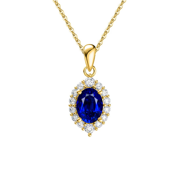 Wholesale Women's Geometric Zircon 925 Sterling Silver Flash O Chain Necklace With Electroplating