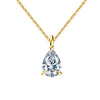 Wholesale Women's Geometric Zircon 925 Sterling Silver Flash O Chain Necklace With Electroplating