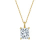 Wholesale Women's Geometric Zircon 925 Sterling Silver Flash O Chain Necklace With Electroplating