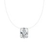 Wholesale Women's Geometric Zircon 925 Sterling Silver Flash O Chain Necklace With Electroplating