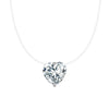 Wholesale Women's Geometric Zircon 925 Sterling Silver Flash O Chain Necklace With Electroplating