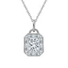 Wholesale Women's Geometric Zircon 925 Sterling Silver Flash O Chain Necklace With Electroplating