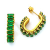 Wholesale Women's Geometric Zirconia Inlaid Titanium Steel Earrings With Personal Style