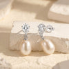 Wholesale Women's Geometric Zirconia 925 Silver Earrings