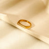 Wholesale Women's Geometric Zirconiastudded Dshaped Stainless Steel 18K Gold Plated Stackable Ring