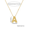 Wholesale Women's Glossy Bubble Letter Heart Copper Necklace Gold Plated With Ochain And Electroplating Treatment