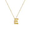 Wholesale Women's Glossy Bubble Letter Heart Copper Necklace Gold Plated With Ochain And Electroplating Treatment