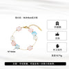 Wholesale Women's Glowing Nonfading Original Design Geometric Stainless Steel Bracelet With 18K Gold Vacuum Plating