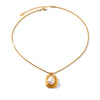 Wholesale Women's Gold Plated Geometric Stainless Steel Box Chain Necklace And Vintage Pearl Turquoise Earrings
