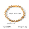 Wholesale Women's Gold Plated Geometric Stainless Steel Bracelet