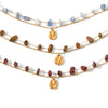 Wholesale Women's Gold Plated Geometric Stainless Steel Bracelets Doublelayered Stackable Jewelry