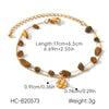 Wholesale Women's Gold Plated Geometric Stainless Steel Bracelets Doublelayered Stackable Jewelry