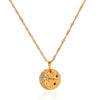 Wholesale Women's Gold Plated Geometric Stainless Steel Eightpointed Star Necklace Pendant Jewelry