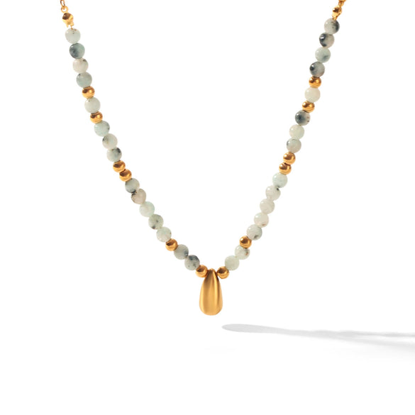 Wholesale Women's Gold Plated Geometric Stainless Steel Necklace Pendant Jewelry