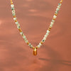 Wholesale Women's Gold Plated Geometric Stainless Steel Necklace Pendant Jewelry