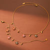 Wholesale Women's Gold Plated Stainless Steel Flowershaped Jewelry Bracelets And Necklaces