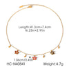 Wholesale Women's Gold Plated Stainless Steel Flowershaped Jewelry Bracelets And Necklaces