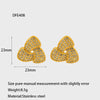 Wholesale Women's Goldplated Stainless Steel Water Drop Zircon Pearl Flower Geometric Earrings