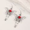 Wholesale Women's Gothic Skull Wing Earrings Alloy Geometric Retro Halloween Dark Style