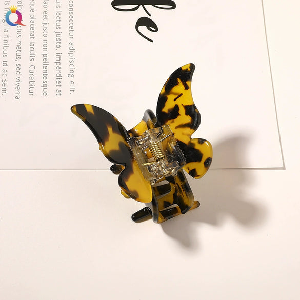 Wholesale Women's Hair Accessories Acetic Acid Plate Butterfly Shape Handmade Hair Grab Clip