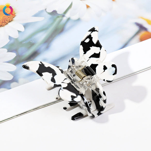Wholesale Women's Hair Accessories Acetic Acid Plate Butterfly Shape Handmade Hair Grab Clip