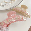 Wholesale Women's Hair Accessories Cherry Blossom Grab Clip Acetic Acid Handmade High End Head Hairpin