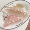 Wholesale Women's Hair Accessories Cherry Blossom Grab Clip Acetic Acid Handmade High End Head Hairpin