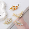 Wholesale Women's Hair Accessories Crystal Cat Eye Hairpin Zinc Alloy Handmade With Wheat Ear Design