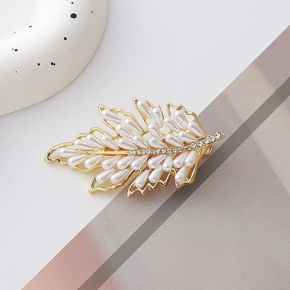 Wholesale Women's Hair Accessories Crystal Cat Eye Hairpin Zinc Alloy Handmade With Wheat Ear Design