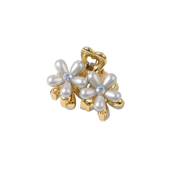 Wholesale Women's Hair Accessories Handmade Imitation Pearl Flower Hair Clip
