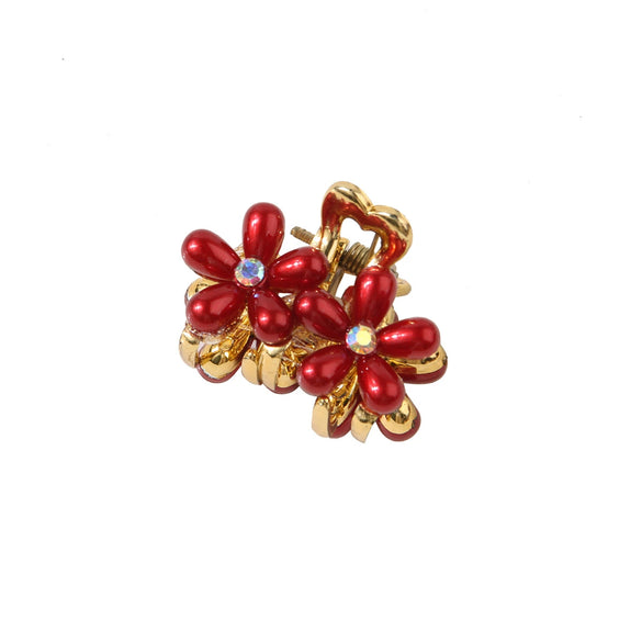 Wholesale Women's Hair Accessories Handmade Imitation Pearl Flower Hair Clip
