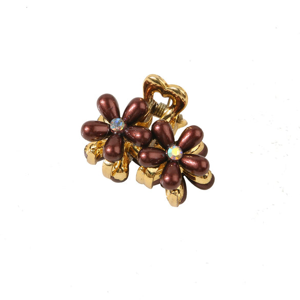 Wholesale Women's Hair Accessories Handmade Imitation Pearl Flower Hair Clip